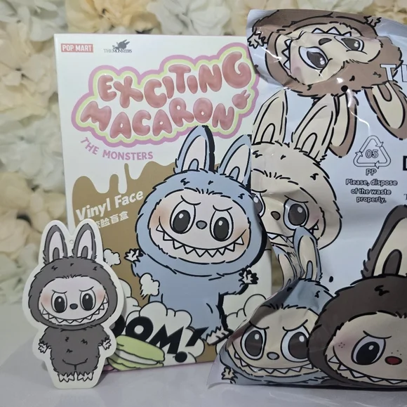 Sesame Bean- Popmart Labubu Exciting Macaron